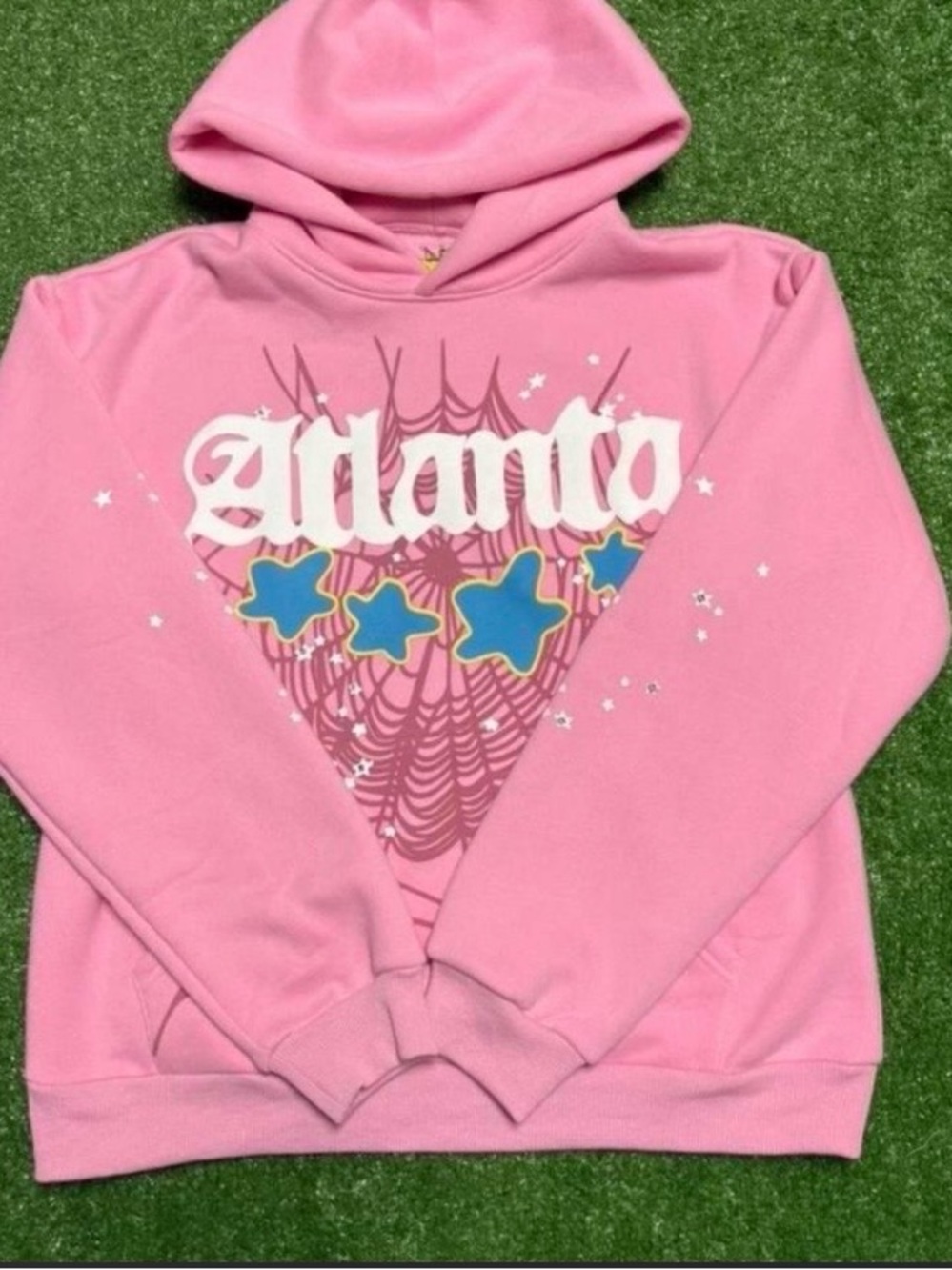 Atlanta Pink Graphic Hoodie - Casual Pullover Sweatshirt